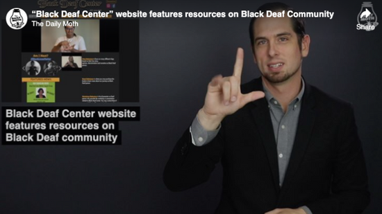 "Black Deaf Center" website features resources on Black Deaf Community